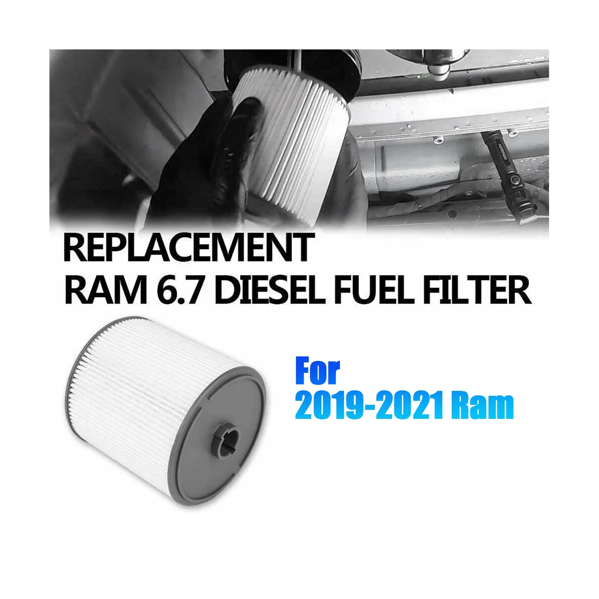 68436631AA Kütuse/Vee Seperator Filter Dodge 2019-2021 Ram 2500 3500 4500 6.7 L Cummins Turbo Diisel Pilt 0