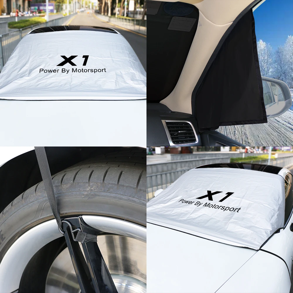 Auto Esiklaas Päikesevarju Kate Snow Shield Protector Lisavarustus BMW X5 E53 E70 G05 X1 E84 X3 E83 X6 E71 X2 F39 X4 F26 G02 X7 Pilt 2
