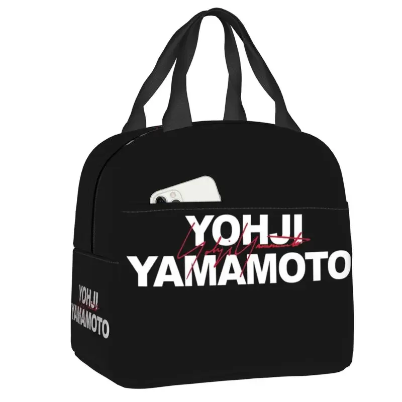 Custom Y3 Yohji Yamamoto Lõuna Kott Mehed Naised Termilise Külmik Isoleeritud Lunch Box Lastele Kooli Tööle Piknik Toitu Tassima Kotid Pilt 4