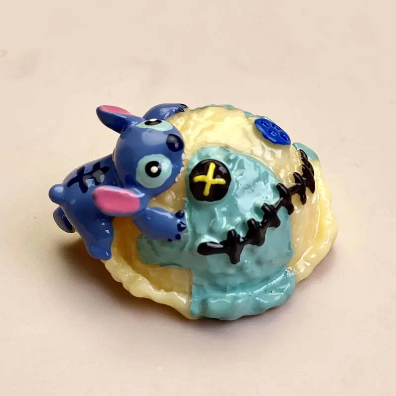 Disney Stitch (Anime, Joonis Mini Nukk Jäätis Õmblema Seeria Diy Aksessuaar 4cm Pvc Figuriin Pilt 2