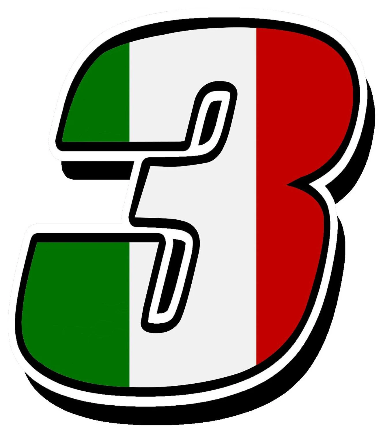 Itaalia Lipp Auto Kleebised Stiil Racing Number Krossi Auto Bike Veekindel Kleebised Katte Kriimustusi Decal Teenetemärgi PVC13x10cm Pilt 4