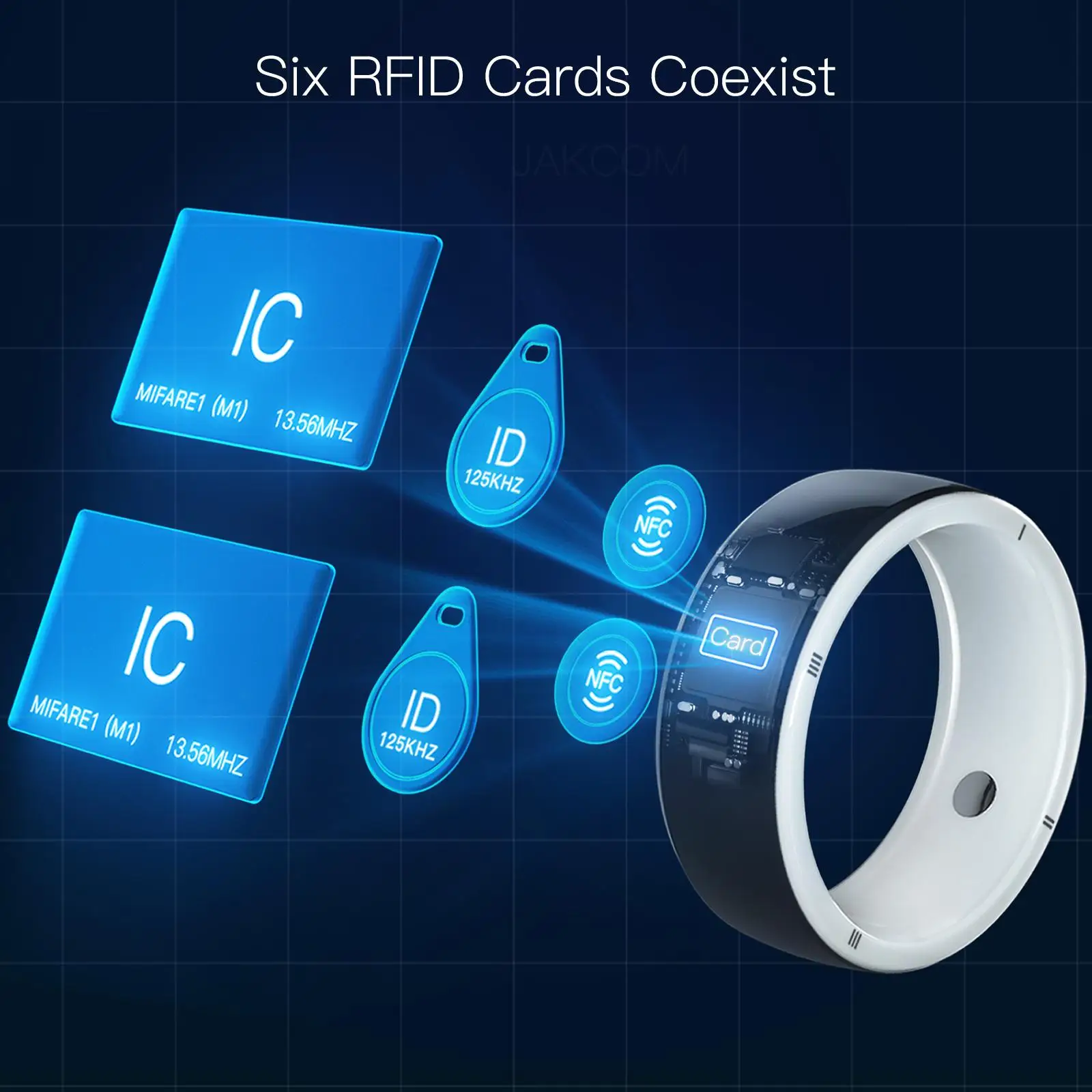 JAKCOM R5 Smart Ringi Kena kui microchipped nfc tag tasuta jc500 rfid iso15693 mikro kiip hotell key card smart watch mehed realme Pilt 3