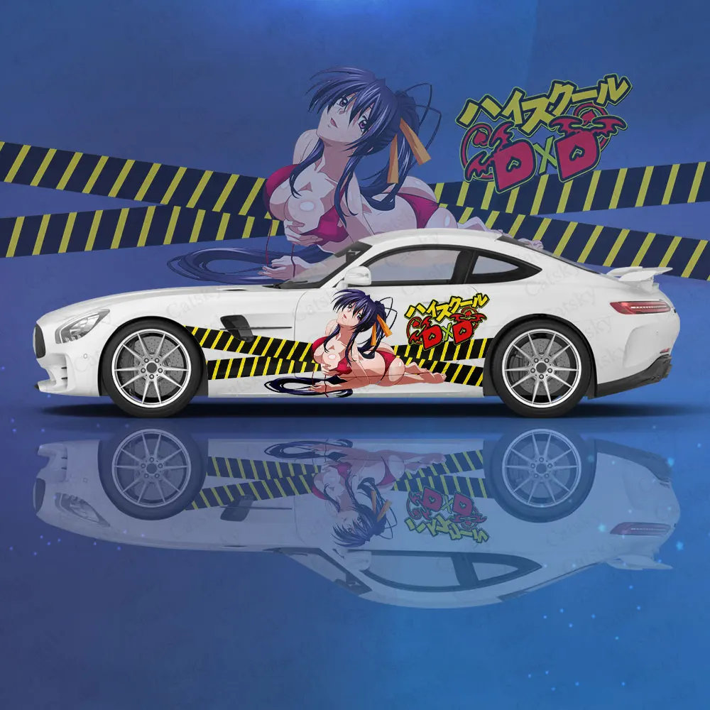 Keskkooli DXD Himejima Akeno Kleebis Auto Decal Kapuuts Ukse Keha Pool Universaalne Suurus Uus Auto Kleebis Kaunistamiseks Auto Tarvikud Pilt 2