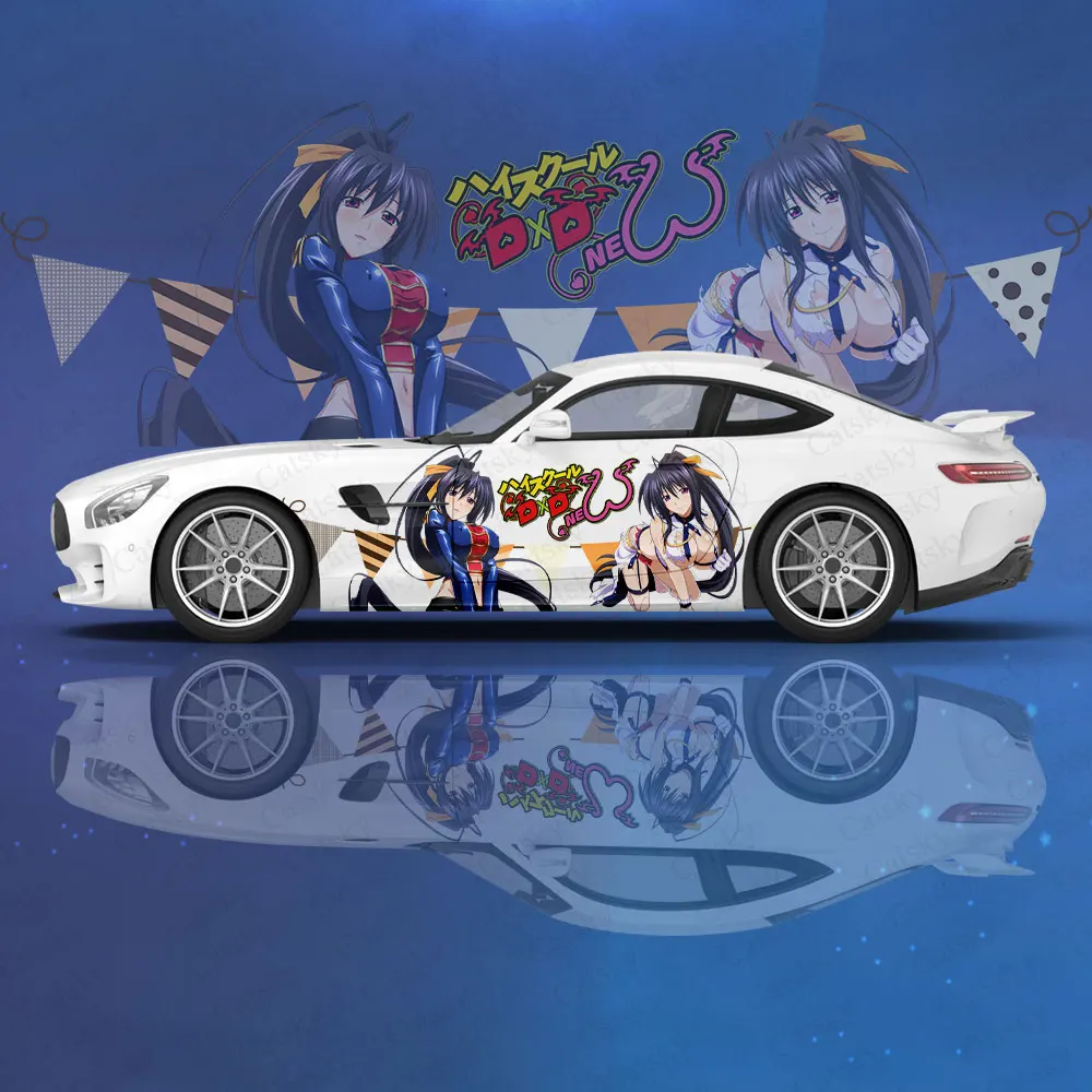 Keskkooli DXD Himejima Akeno Kleebis Auto Decal Kapuuts Ukse Keha Pool Universaalne Suurus Uus Auto Kleebis Kaunistamiseks Auto Tarvikud Pilt 4