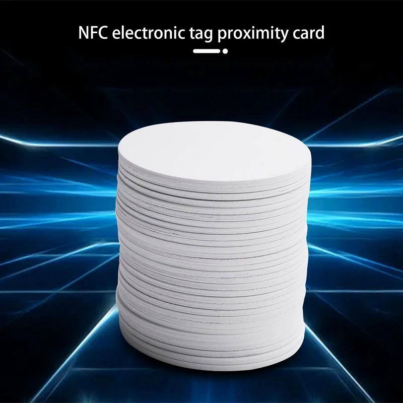 Kuum TTKK Jaoks Ntag215 NFC-Silte,Tühi PVC Mündi NFC Kaartide ühildub Kõigi NFC-Toega Mobiiltelefonide ja Seadmed-(60PCS) Pilt 4