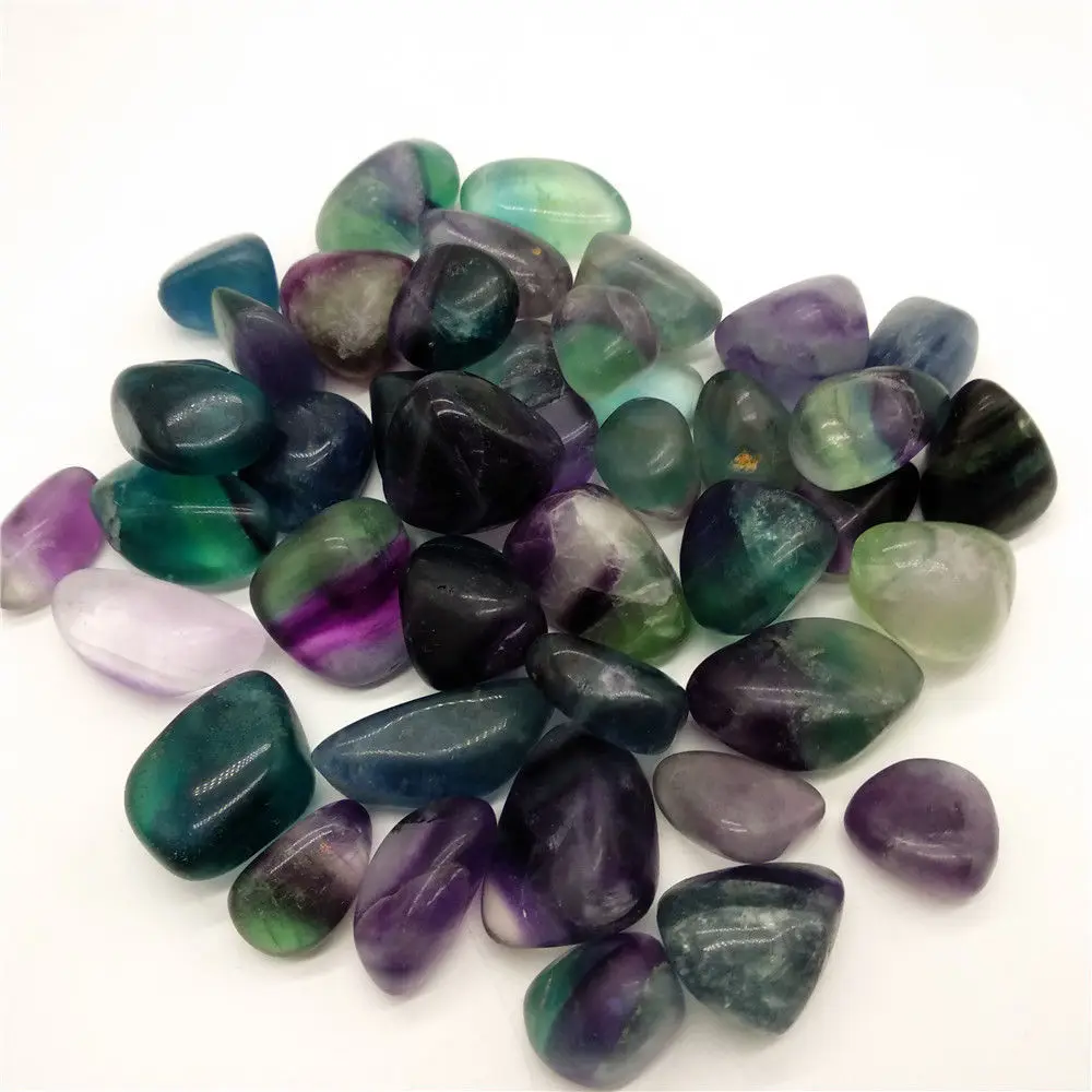 looduslikult kaunis vikerkaar fluoriidimaardlat quartz crystal kukkunud kivi rieki tervendav aed dekoratiivsed müügiks Pilt 4