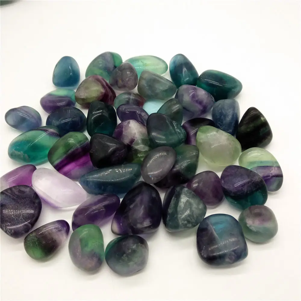 looduslikult kaunis vikerkaar fluoriidimaardlat quartz crystal kukkunud kivi rieki tervendav aed dekoratiivsed müügiks Pilt 5