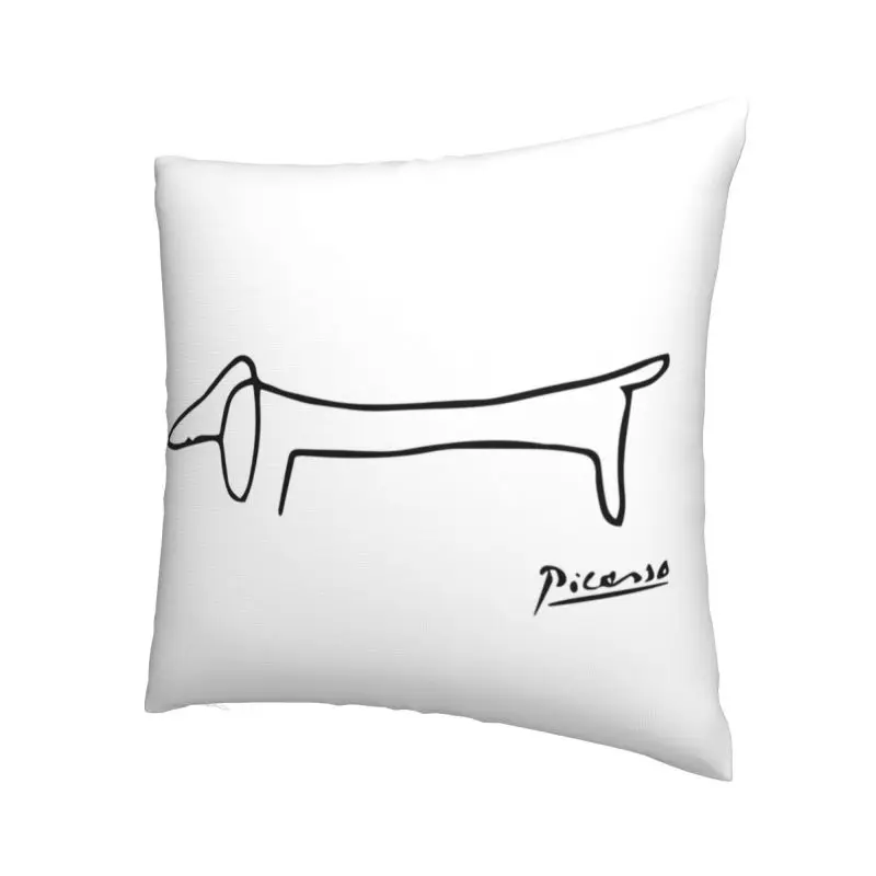 Luksus Pablo Picasso Koer Visata padjapüür Teenetemärgi Kohandatud Dachsund Padi 40x40 Pillowcover Diivan Pilt 1