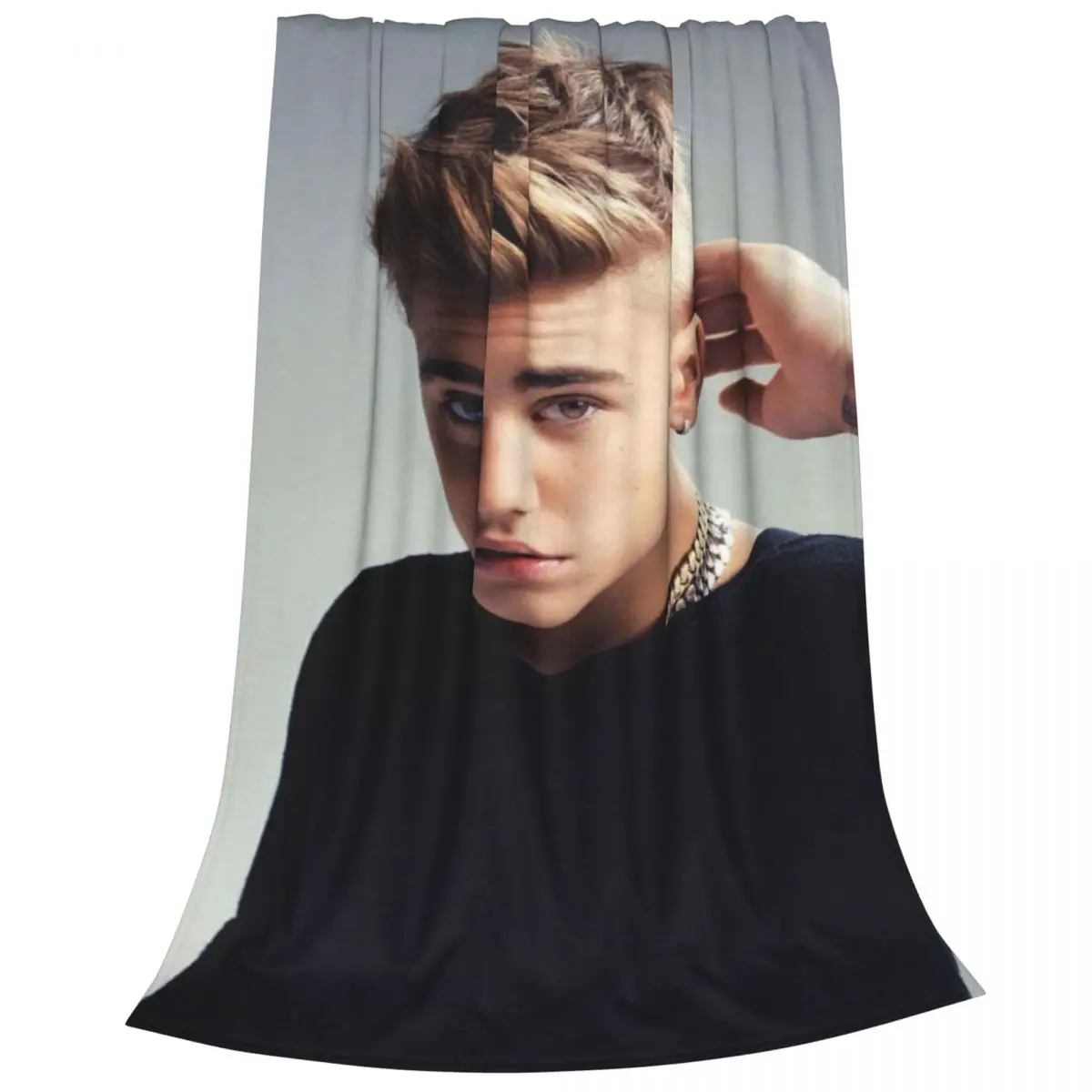 Pop Kanada Laulja Justin Bieber Tekid Coral Fliis Palus Tekstiili-Ultra-Pehme Viska Tekk Voodipesu Reisi Vaipa Töö Pilt 3